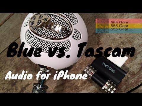 Comparison: Blue Snowball vs. Tascam iM2 Microphone "Affordable iPhone Mics for YouTube Videos"