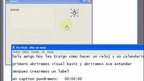 como hacer un reloj y fecha en visual basic 6.0