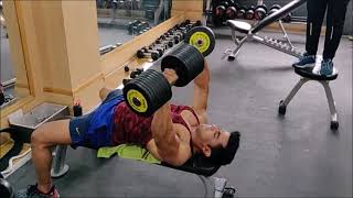 Dumbell Press with 80 KGs