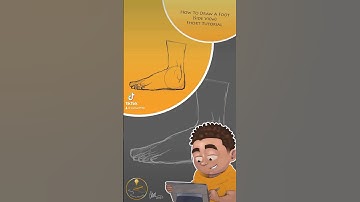 How To Draw A Foot (Side View) Short Tutorial | Using Simple Shapes