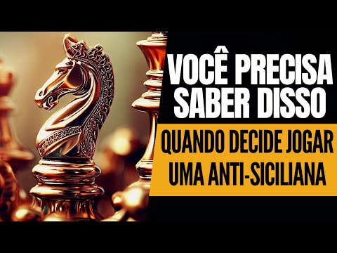 Video Aula Xadrez - Como Jogar a Siciliana de Brancas, Jogo de Tabuleiro  Aula Usado 87702630