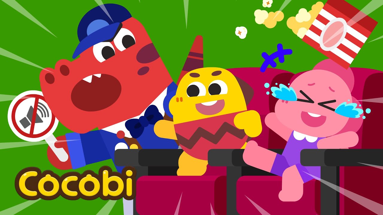 ¡Shh! ¡Guarda silencio en el cine!🤫🎬 | Canciones Infantiles | Kids Songs | Cocobi