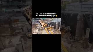 Hydra Lifts..Then Fails! Dramatic Poclain Crash Captured Live😰🚧🏗️😇👷#ytshorts #construction#accident