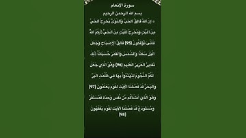 سورة الانعام الاية 95-99 بصوت جميل🧏🏻