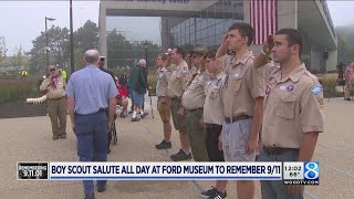 Boy Scouts salute all day at Ford Museum to remember 9/11