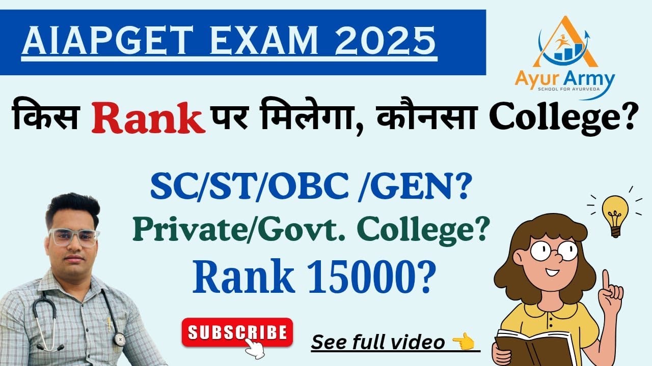 AIAPGET 2025 Cut off|AIAPGET Counselling 2025| Choose Colleges Smartly |AIAPGET Rank Wise Cut off |
