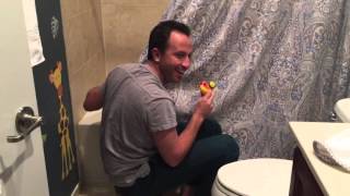 Bath time baby giggles