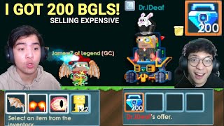 Selling All My Expensive Items I Got 200 Bgls Omg - Growtopia