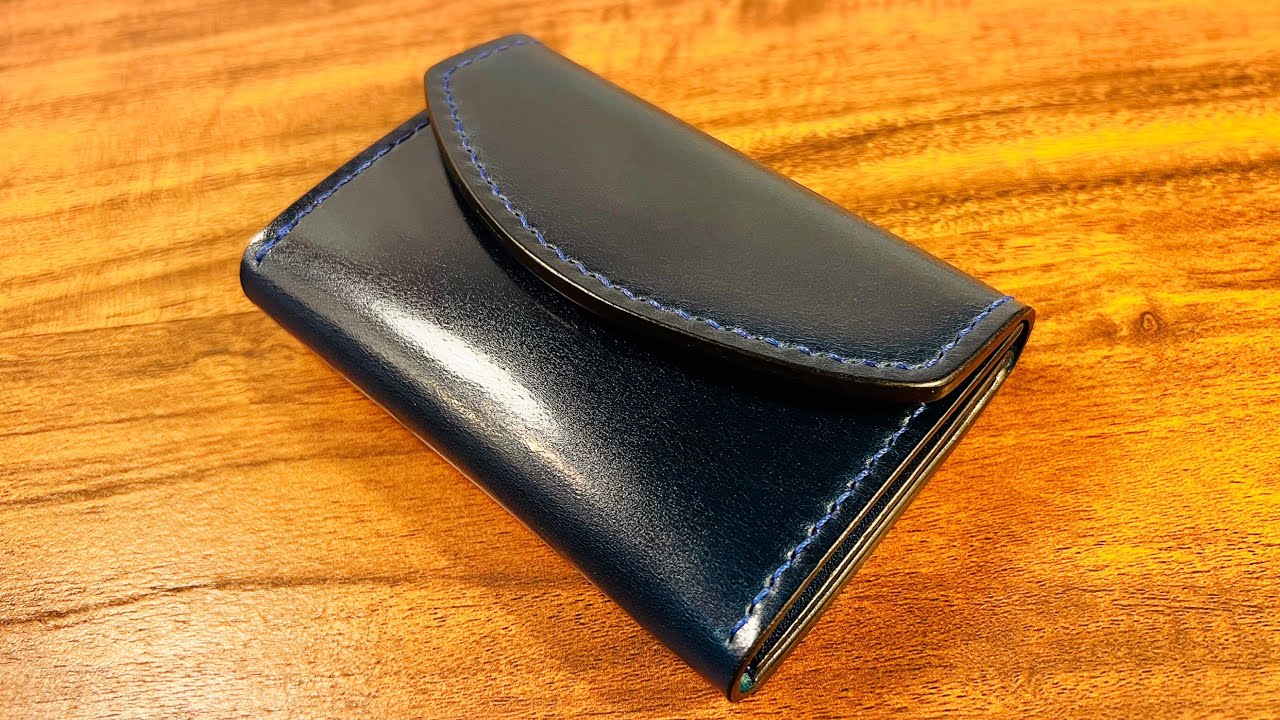 Making a Blue Cordovan Purse / Pattern P-No.4