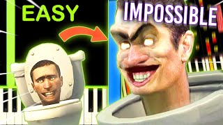 Video thumbnail of "SKIBIDI TOILET SONG from TOO EASY to IMPOSSIBLE"