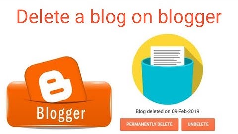 How to delete a blog on blogger permanently 2021 || how to delete blogger blog || delete blog