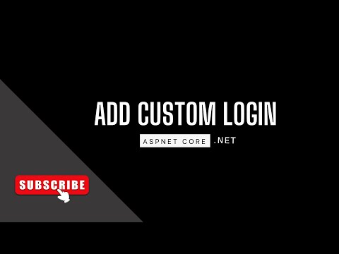 How to Add, Customize Login identity in ASP.NET CORE - PART 1