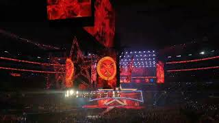 Roman Reigns vs Brock Lesnar promo and entrance Wrestlemania 38
