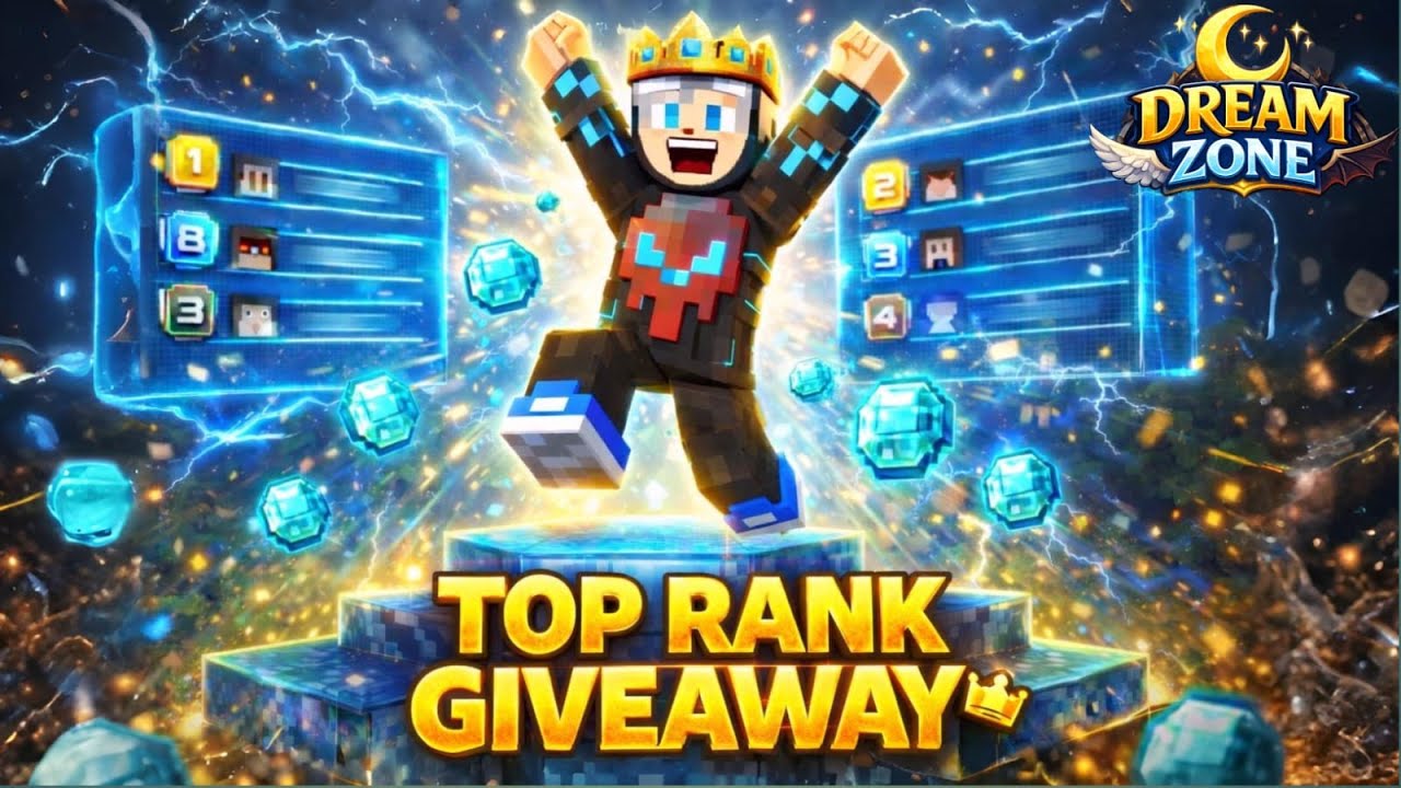 Kaun Banega TOP RANK? 😈 | DreamZone SMP GIVEAWAY 🔥