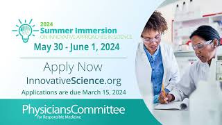 2024 Summer Immersion on Innovative Approaches in Science