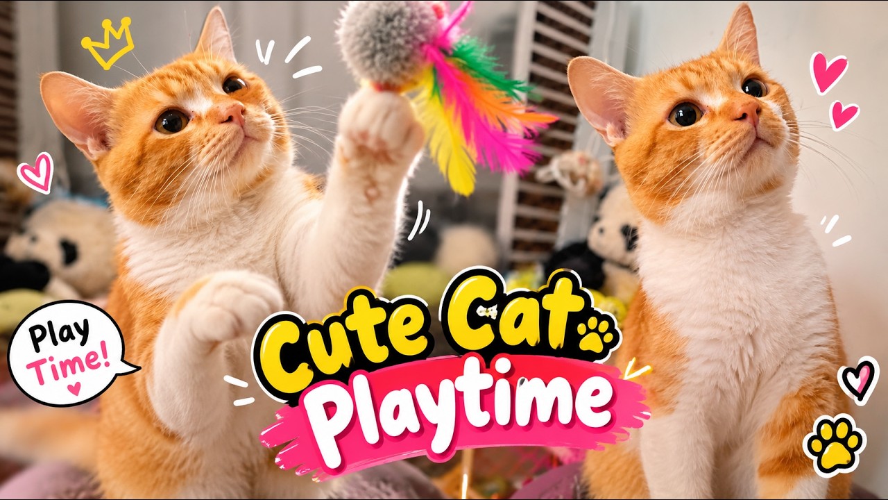 “Cute Cat Playtime 😻💕 | Adorable Moments You Can't Miss!” - YouTube