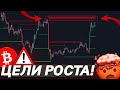 💣 БИТКОИН В РОСТ! ГДЕ ФИКСИРОВАТЬ?