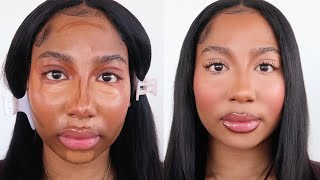 CLEAN GIRL MAKEUP | GO-TO EVERYDAY SOFT GLAM FOR BROWN GIRLS NO FOUNDATION | FATOUU SOW