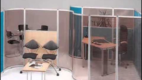 Modular Office Partition Workstation Concept