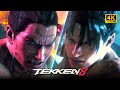 Tekken 8 fallen destiny  launch edition  jin vs kazuya on rain stage  extended music mix