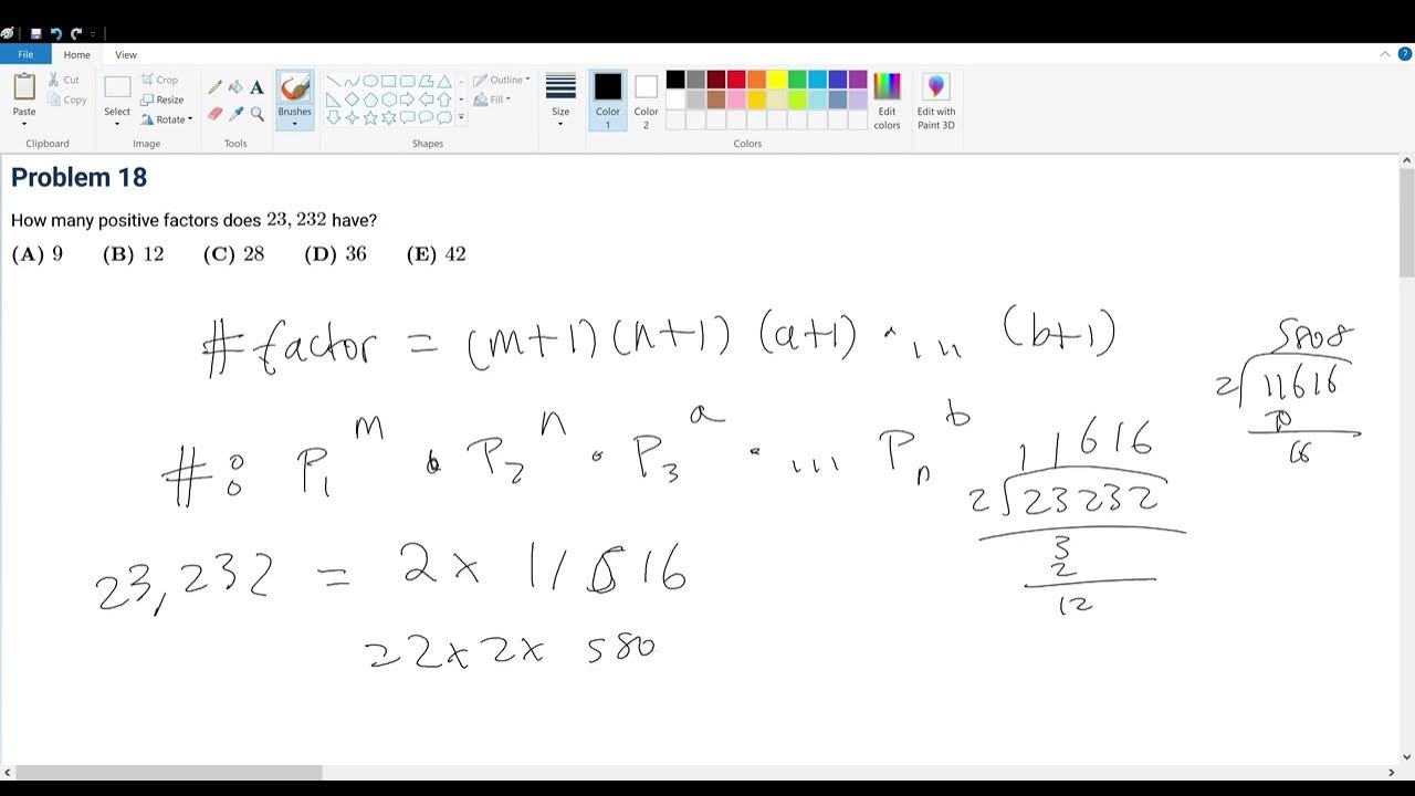 AMC 8 2018 Problem 18 - YouTube