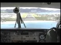 Vintage 90s Cockpit footage King Air 200 Landing Princess Juliana Intl. Airport TNCM St. Maarten SXM