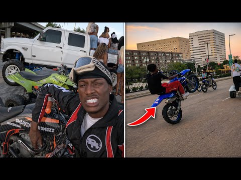 CLUB HOPPING ON DIRT BIKES IN HOUSTON AFTER @KenThe304 VIDEO SHOOT🔥