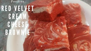 How to make a Red Velvet Cream Cheese Brownie | Easy Tutorial with recipe