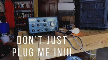 How to Plug in Old Radios or Electronics Using a Dim Bulb Tester Using the Drake R4-C Receiver