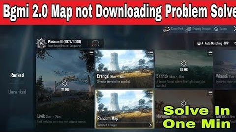 🇮🇳 How to Fix Maps Download Error in Bgmi 2.0 Update | Bgmi Map not download Problem