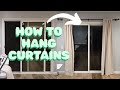 Installing Sliding Door Curtains From Homegoods