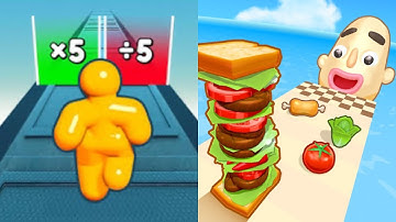 Tall Man Run | Sandwich Runner - All Level Gameplay Android,iOS - NEW MOD APK MEGA UPDATE GAMEPLAY