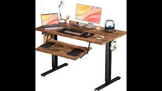 JHK Electric Standing Computer Desk Height Adjustable Workstation Ergonomic Work Table with Metal