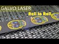 Galvo laser cutting machine for embroidery patches from roll to roll