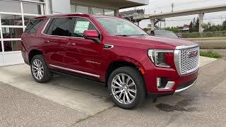 Match Highlights Red 2023 GMC Yukon Denali Review Calgary Alberta - Wolfe Calgary