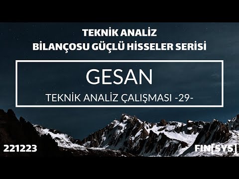 GESAN : HİSSEDE ALGORİTMA SİNYALLERİ VE İNDİKATÖRLER NE DURUMDA?  | #gesan BORSA HİSSE SENEDİ ANALİZ