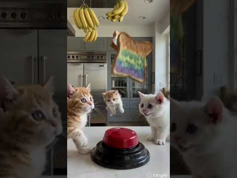Cats in kitchen #cat #kitten #cute