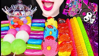 Asmr Rainbow Jewelry Box, Peeps Marshmallow, Kuromi 레인보우 주얼리 박스, 쿠로미, 마쉬멜로우 먹방 Mukbang, Eating