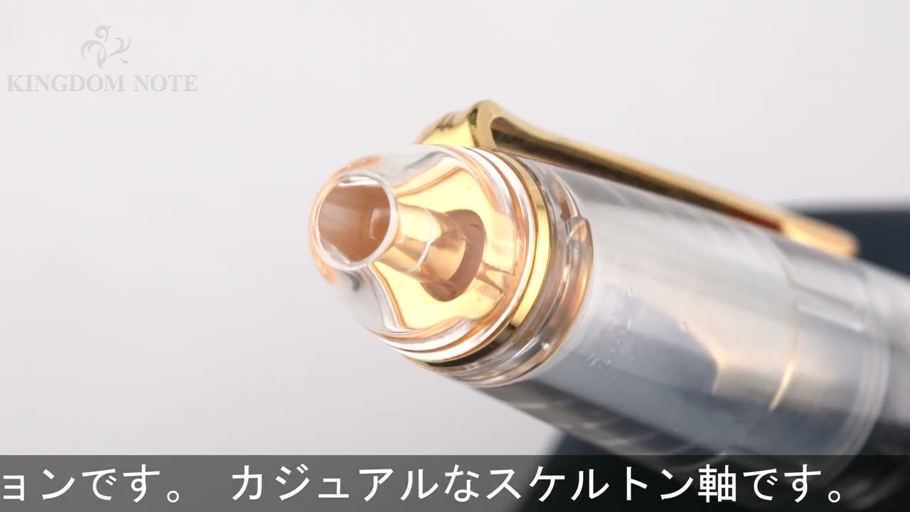 SAILOR セーラー 万年筆 透明プロフィット21 金 細字 - YouTube