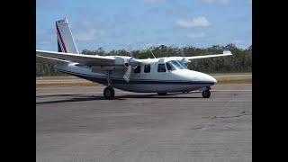 Aero Commander 500S Right And Left Engine Startup