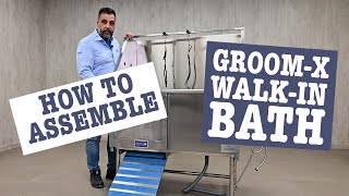 GROOM-X Eco Walk-In Bath Stainless Steel. How to assemble and install.