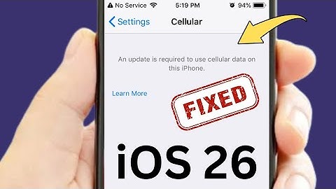 Hoe u het probleem kunt oplossen: Er is een update vereist om mobiele data te gebruiken op deze i...