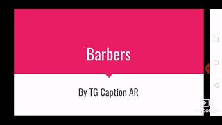 TG Caption | Barbers