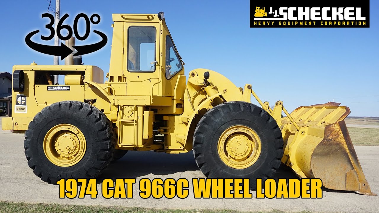 1974 Cat 966C, Wheel Loader, A03432, 360 - YouTube