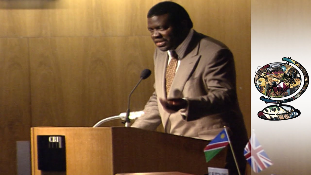 Hage Geingob addressing the CBI