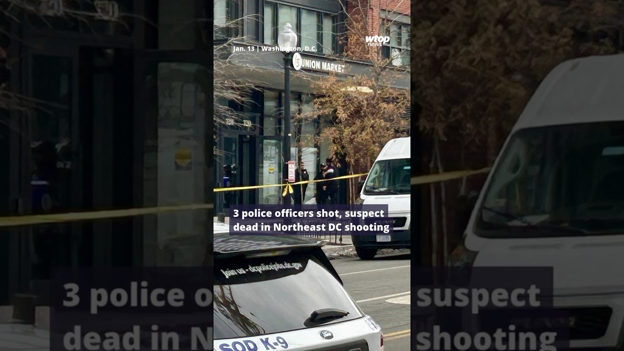 3 officers shot, suspect dead in Washington, D.C. shooting