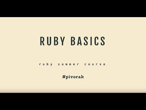 #1 Ruby Basics by Alexa Klochko