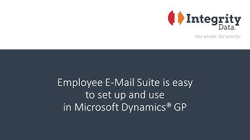 Employee E-Mail Suite Setup and Use for Microsoft Dynamics GP