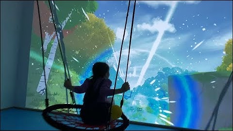 Interactive swing for amusement park