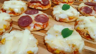 COMO FAZER MINI PIZZA DELICIOSA E SUPER FÁCIL